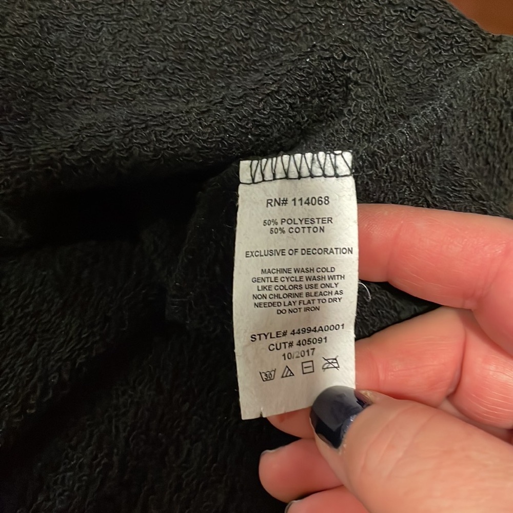 NWT Ten Sixty Sherman black sweatshirt - Picture 8 of 8